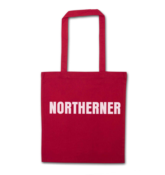 Northerner red tote bag
