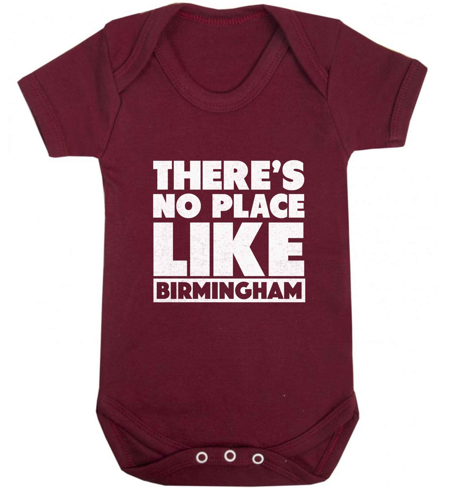 There's no place like Birmingham baby vest maroon 18-24 months