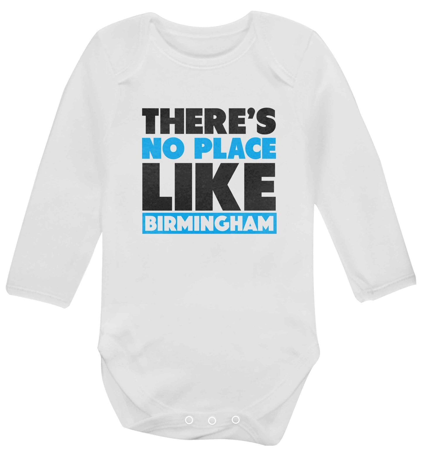 There's no place like Birmingham baby vest long sleeved white 6-12 months