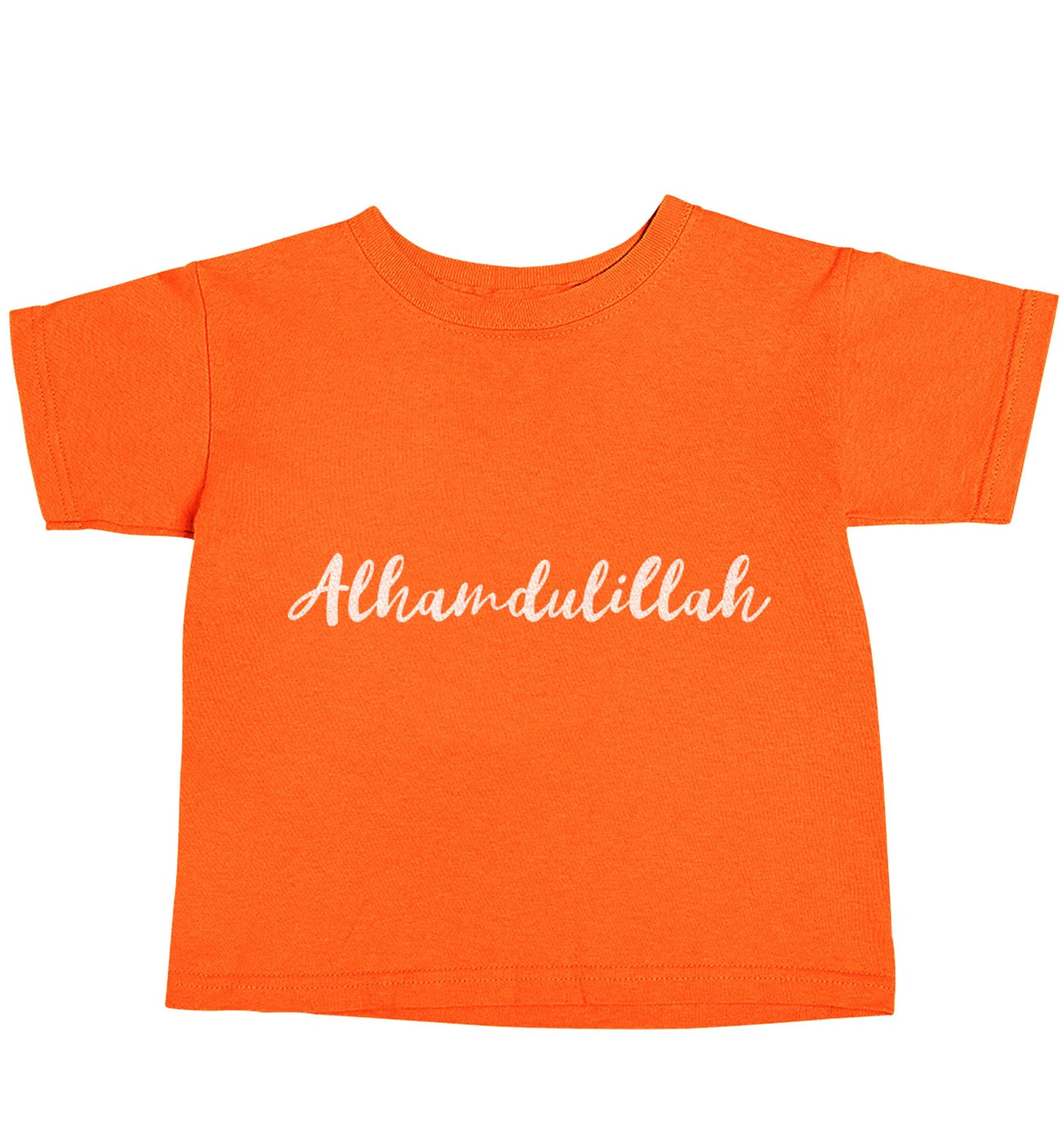 alhamdulillah orange baby toddler Tshirt 2 Years