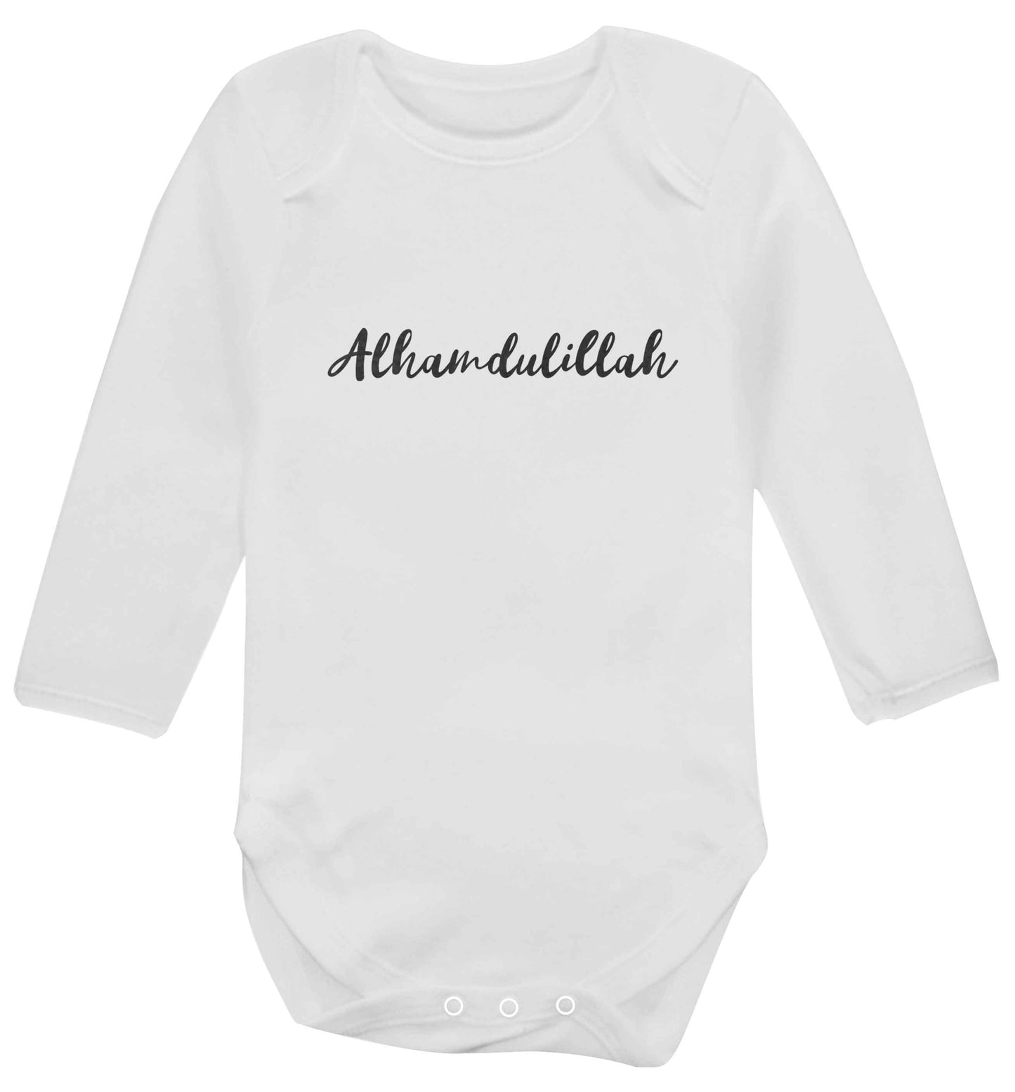 alhamdulillah baby vest long sleeved white 6-12 months