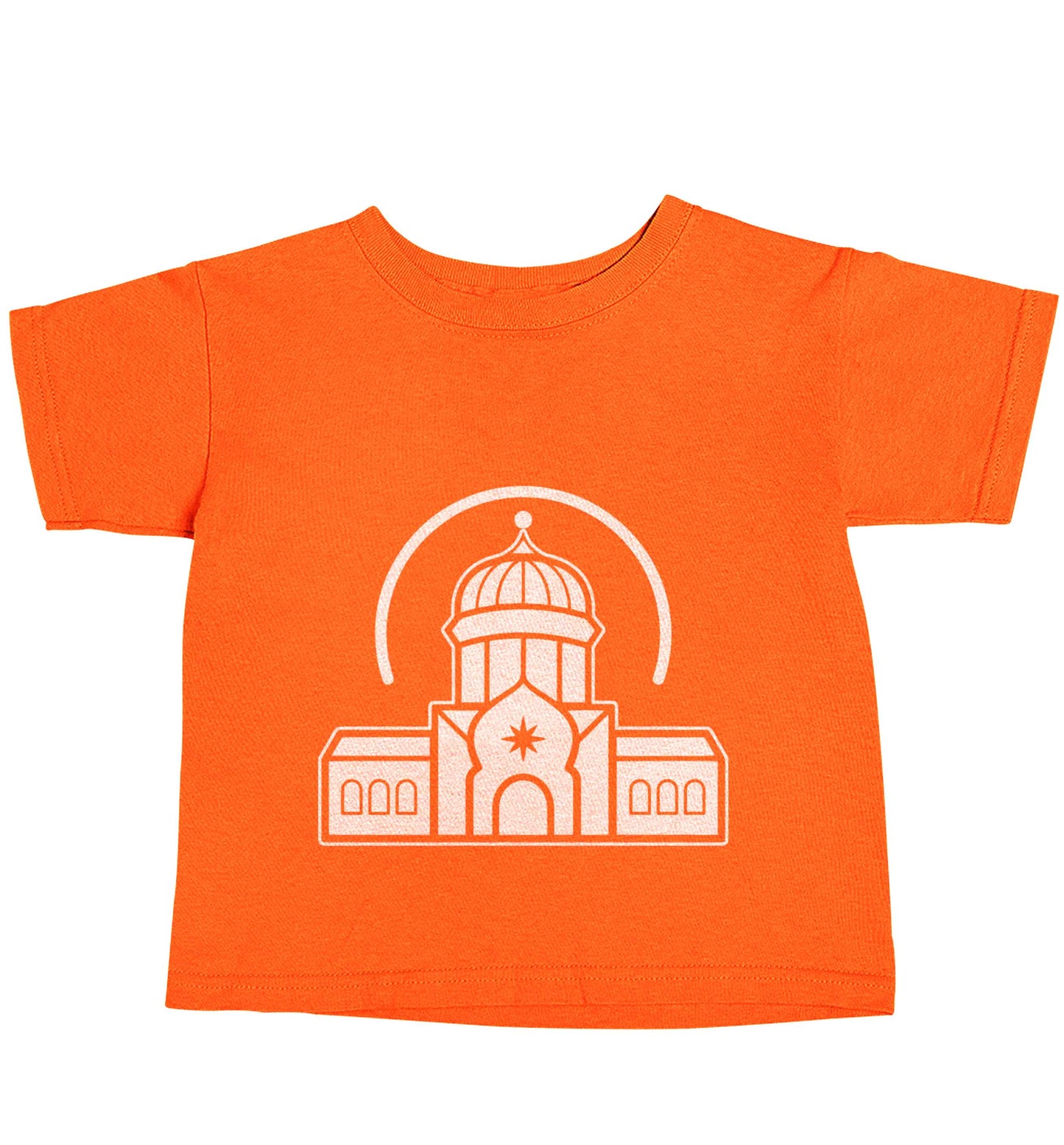 mosque masjid orange baby toddler Tshirt 2 Years