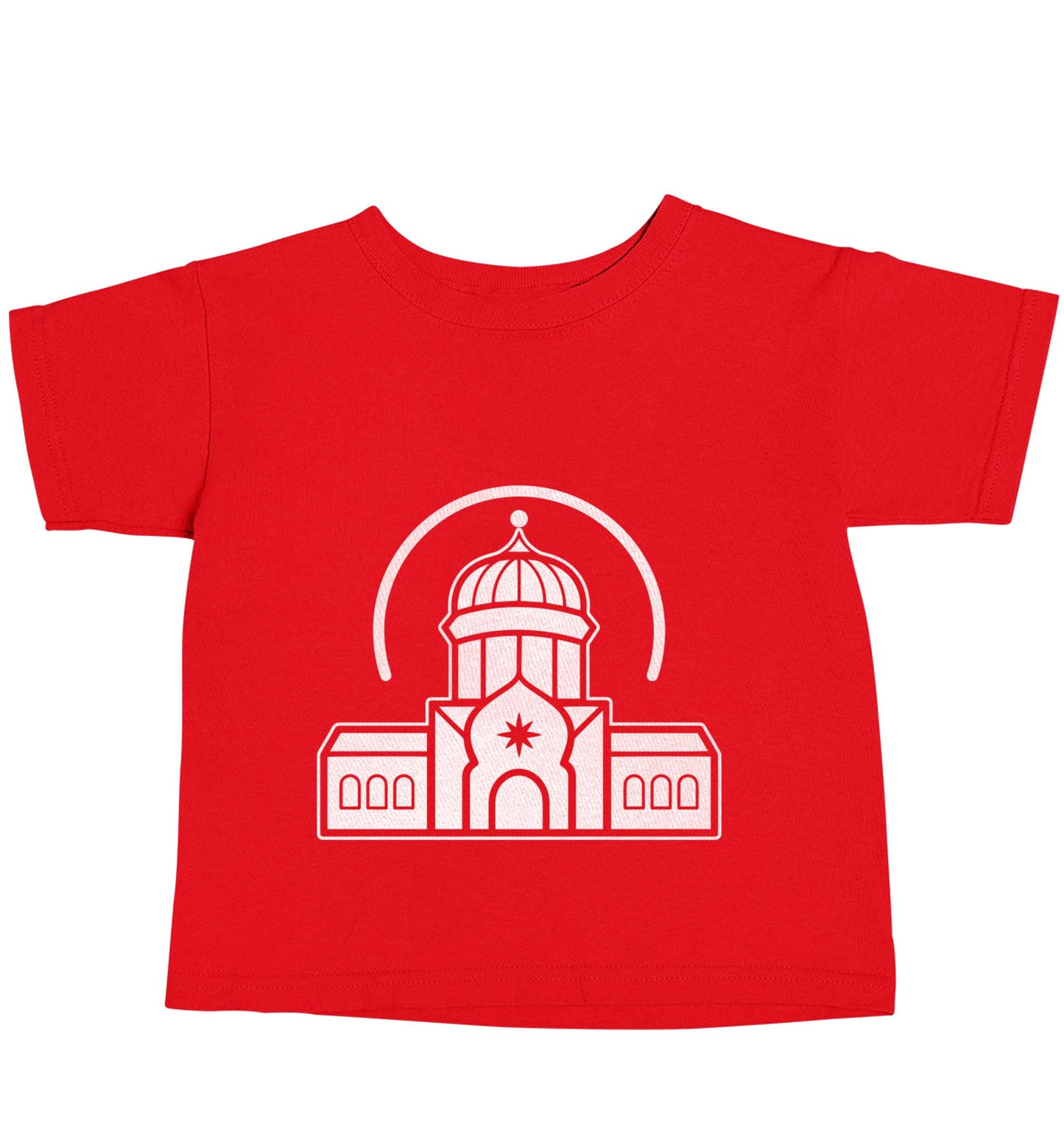 mosque masjid red baby toddler Tshirt 2 Years