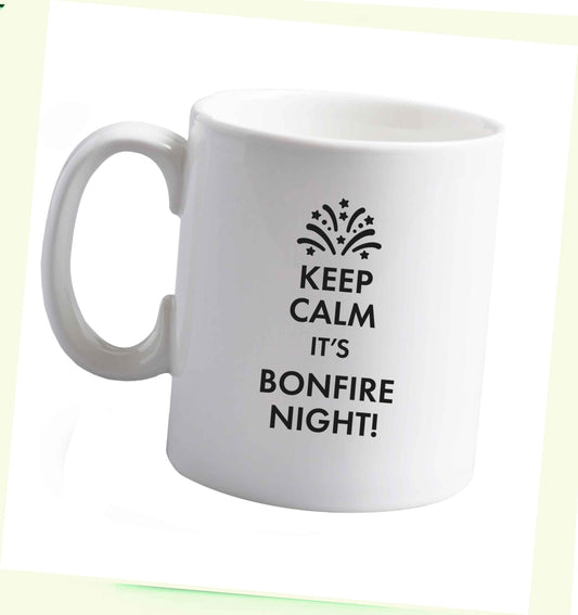 10 oz Keep calm its bonfire night ceramic mug right handed