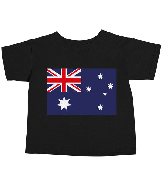 Australian Flag Black baby toddler Tshirt 2 years