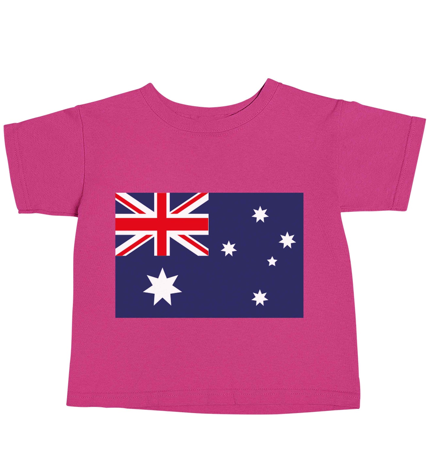 Australian Flag pink baby toddler Tshirt 2 Years