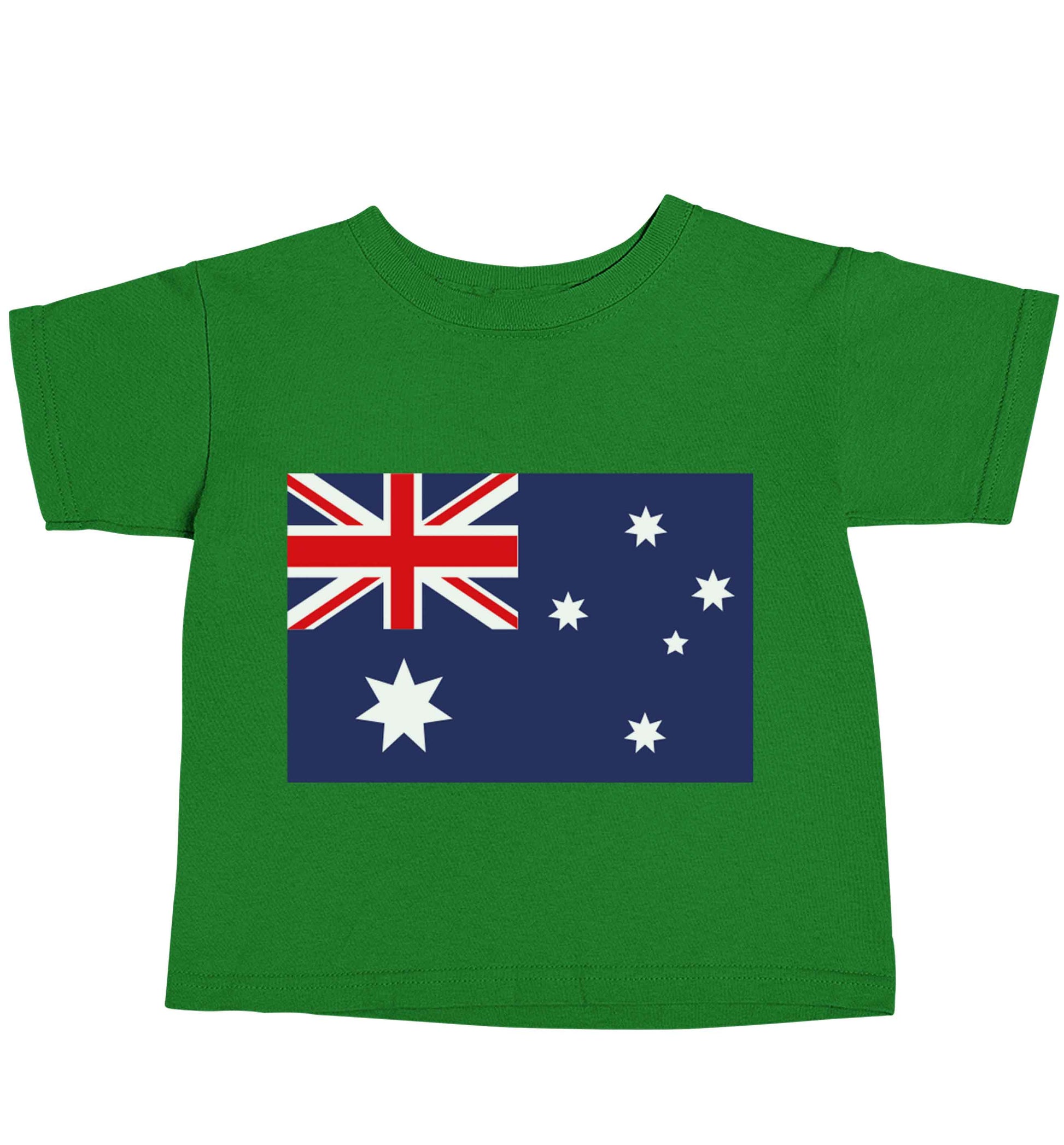 Australian Flag green baby toddler Tshirt 2 Years
