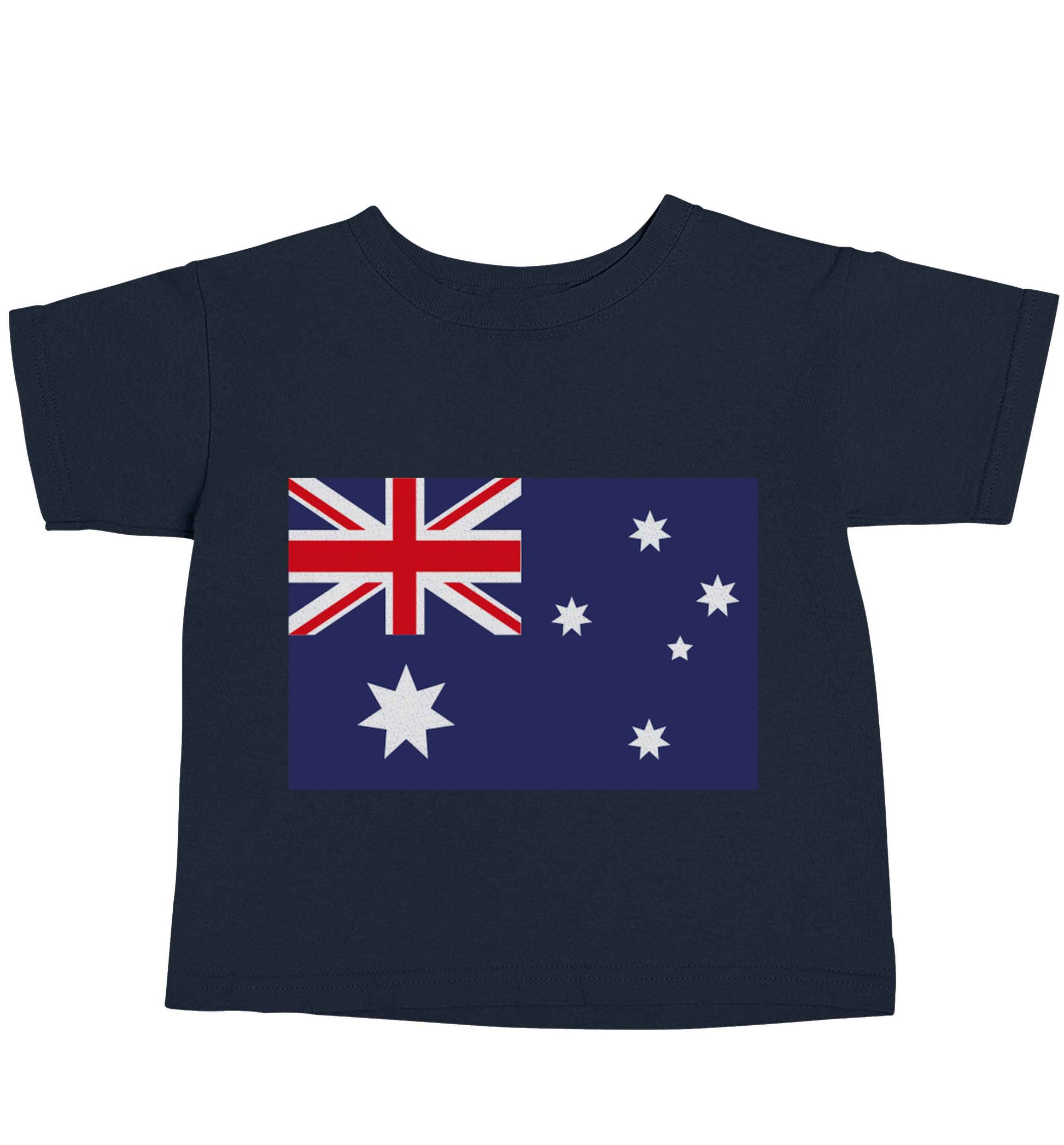 Australian Flag navy baby toddler Tshirt 2 Years