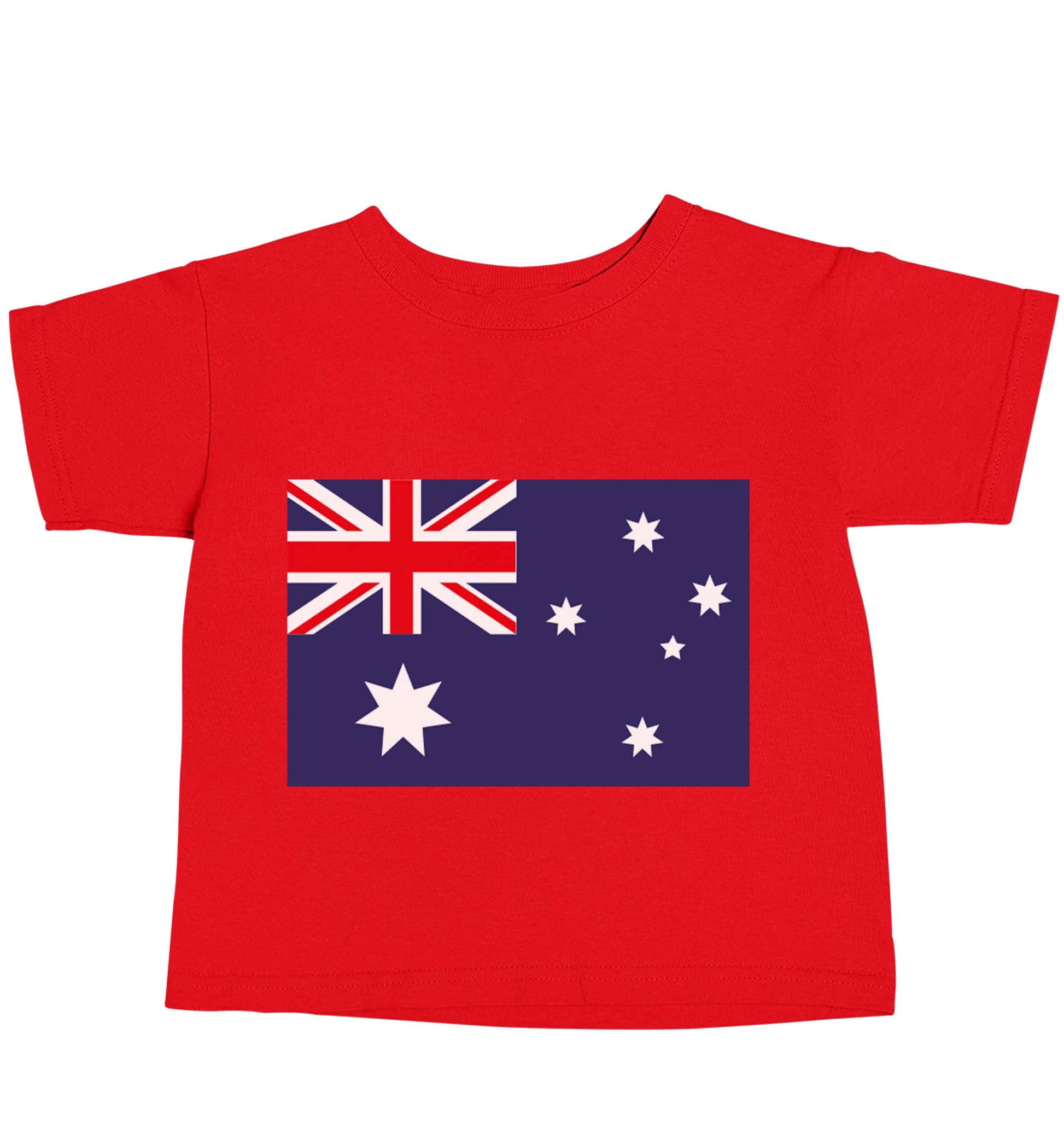 Australian Flag red baby toddler Tshirt 2 Years
