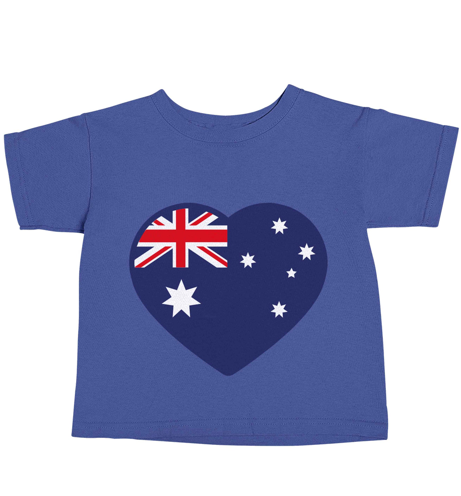 Australian Heart blue baby toddler Tshirt 2 Years