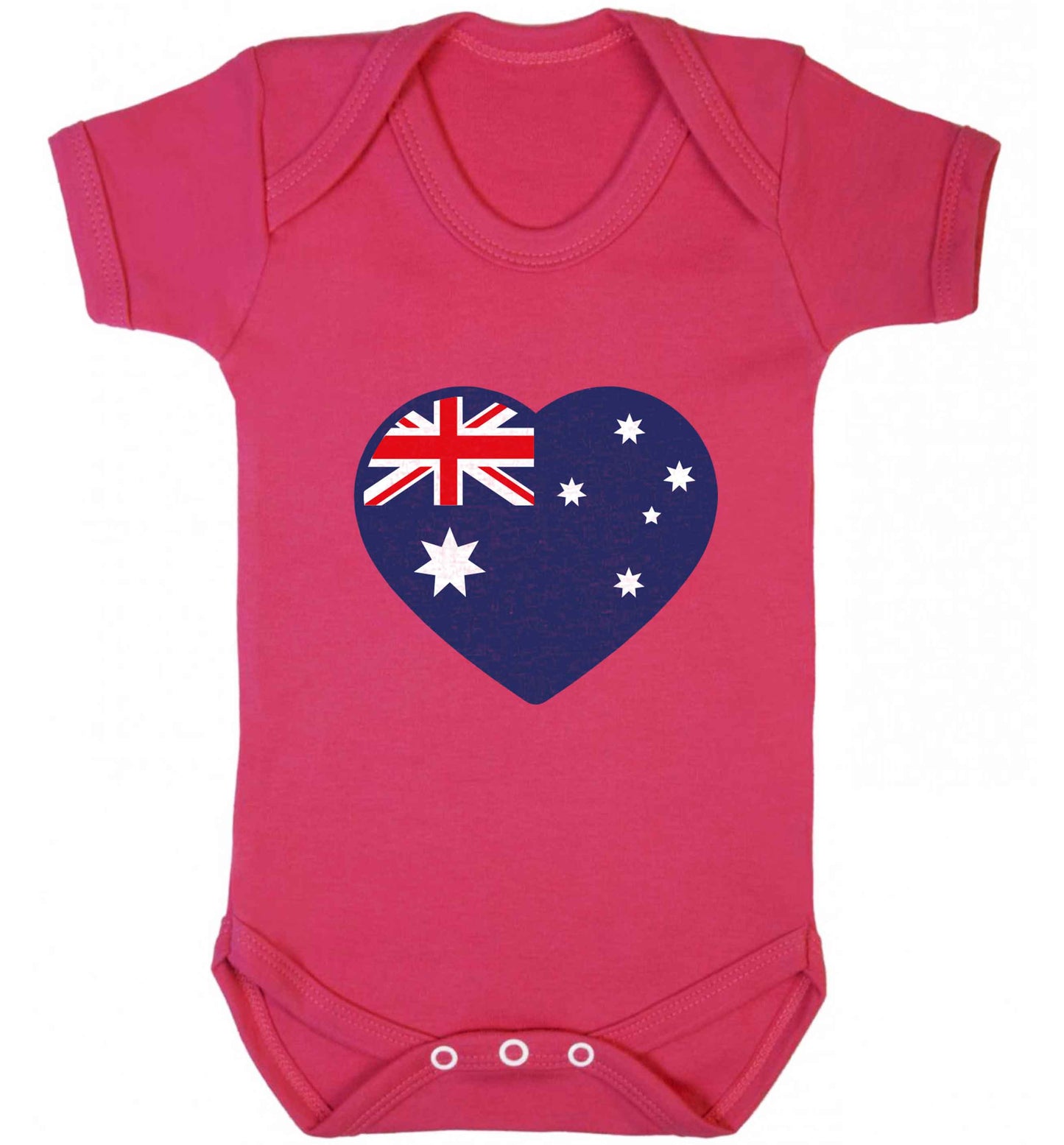 Australian Heart baby vest dark pink 18-24 months