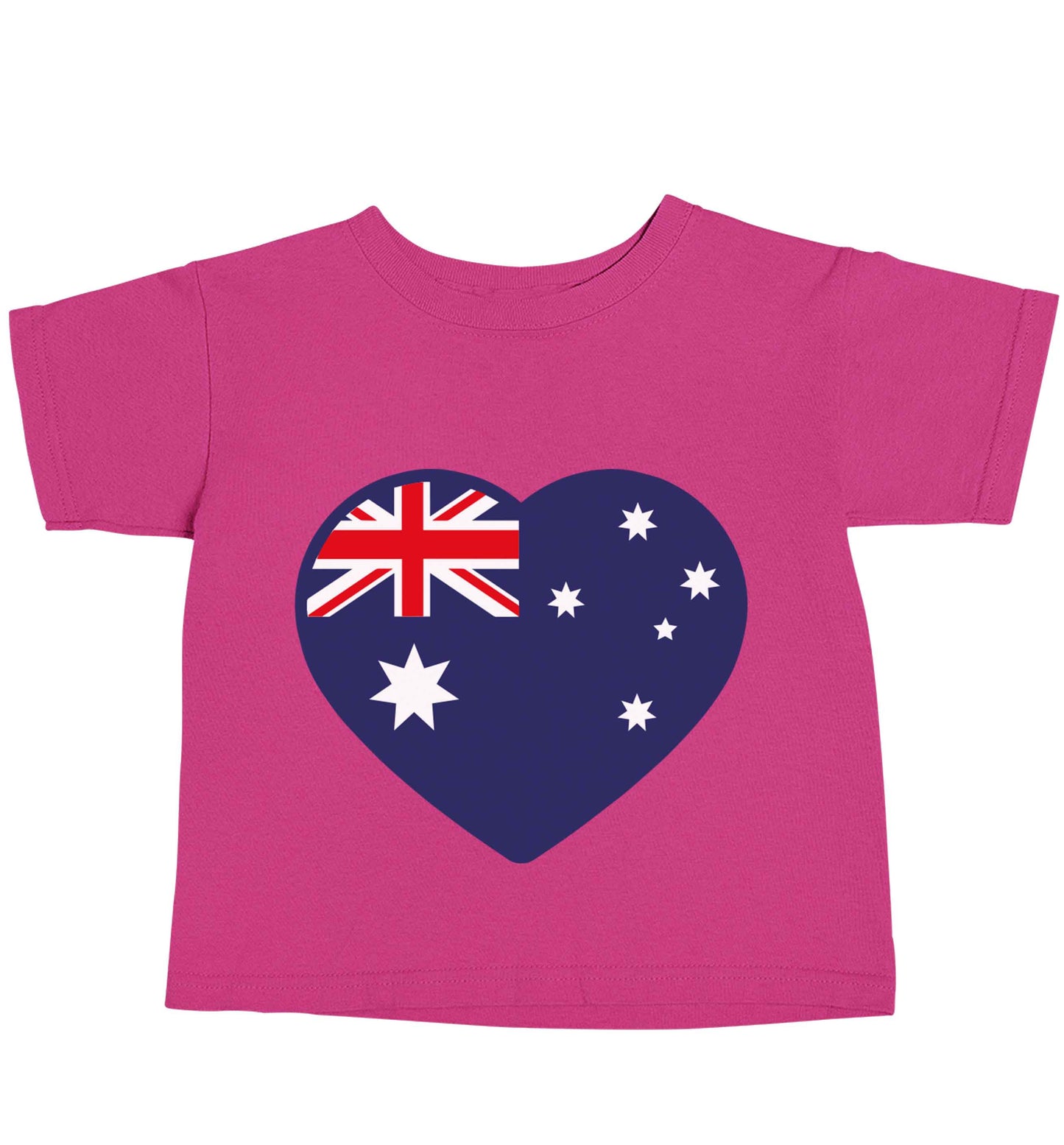 Australian Heart pink baby toddler Tshirt 2 Years