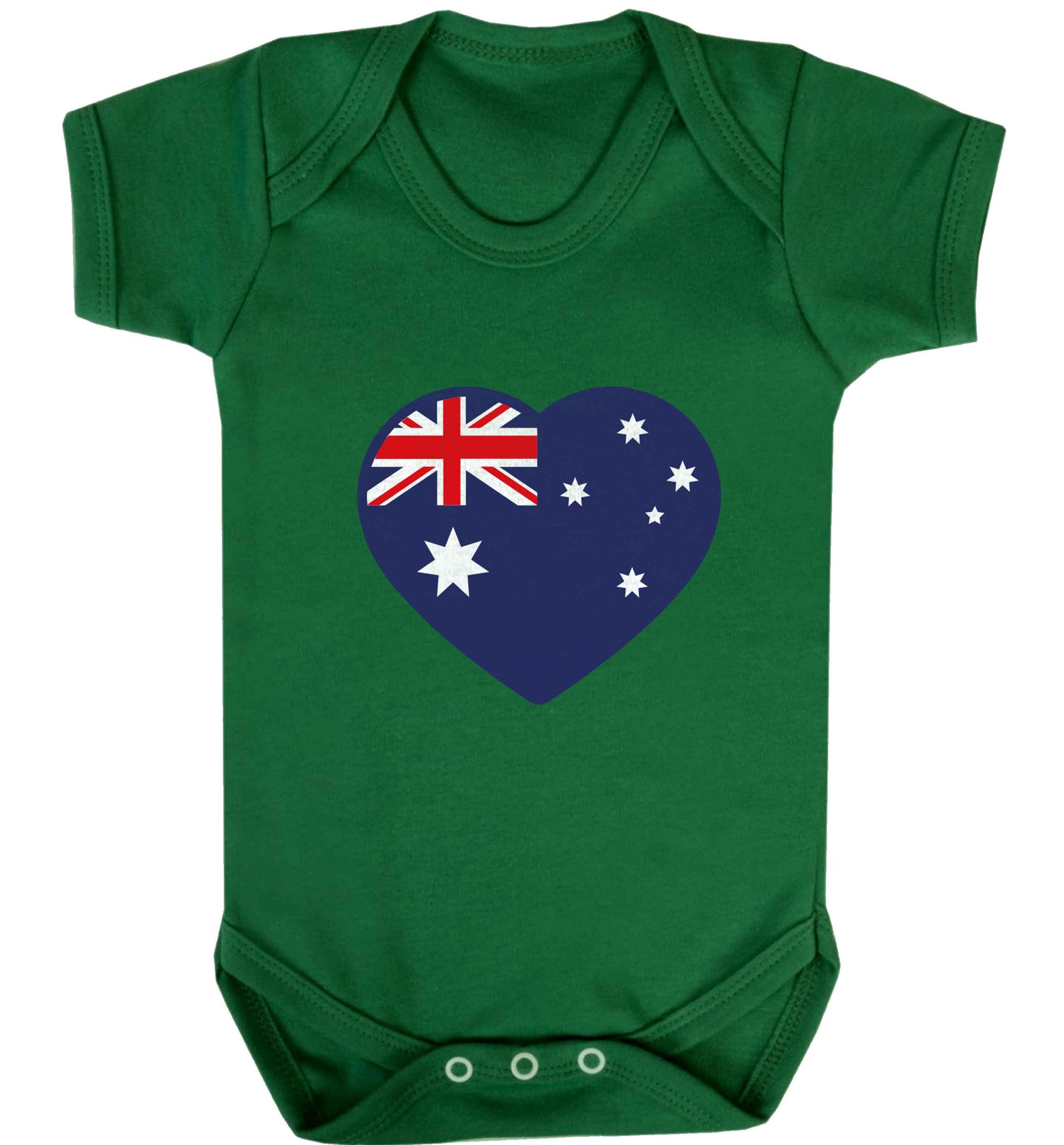 Australian Heart baby vest green 18-24 months