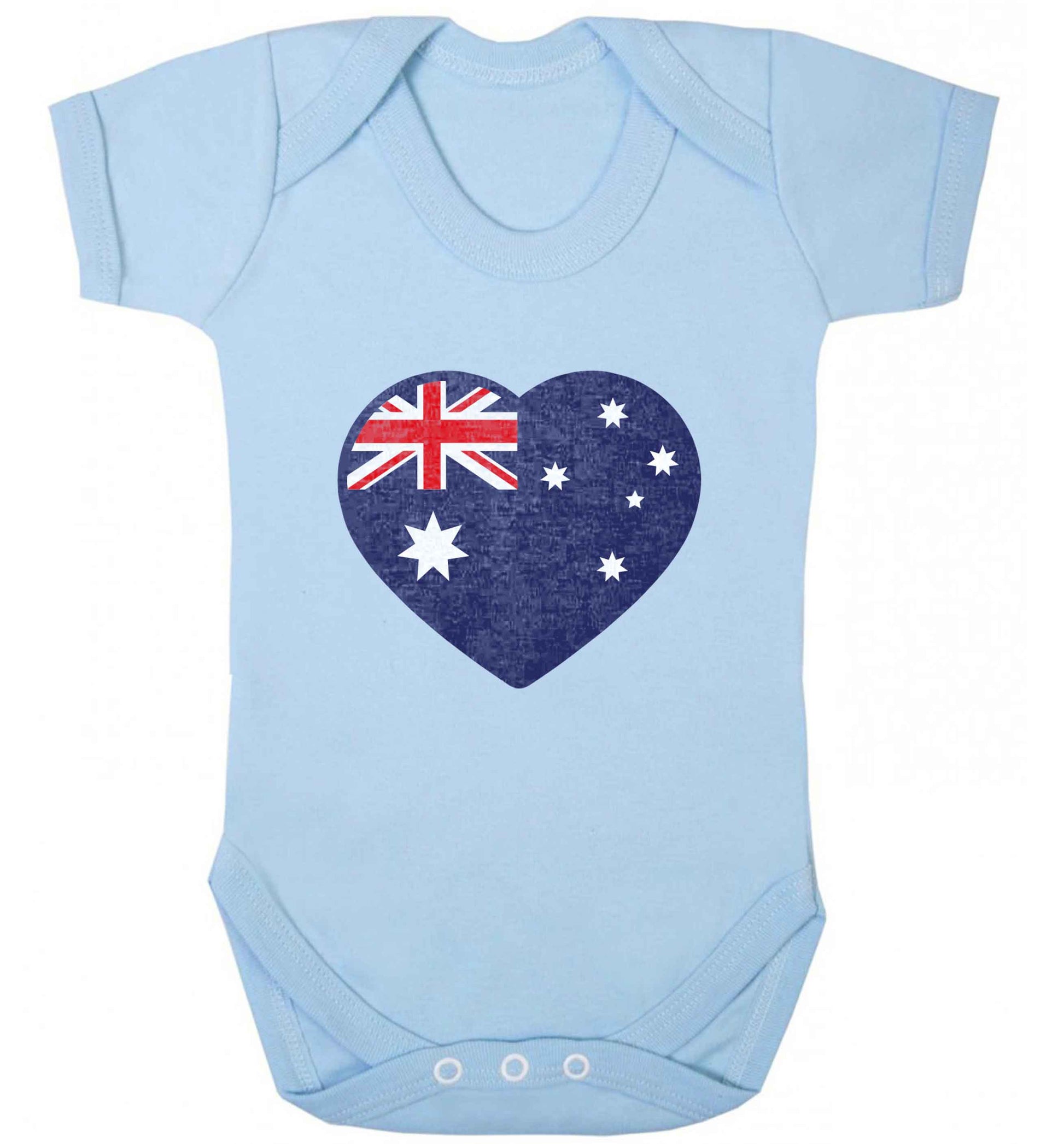 Australian Heart baby vest pale blue 18-24 months