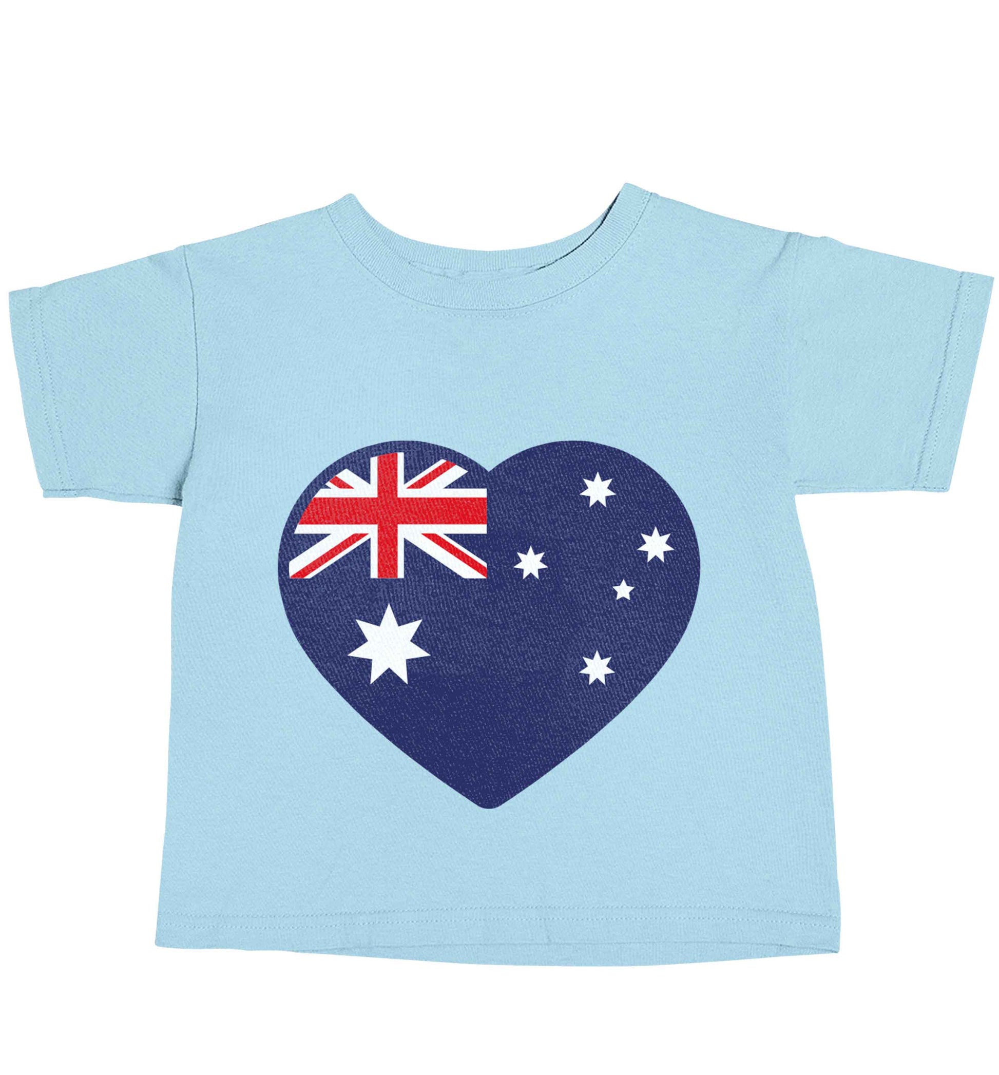 Australian Heart light blue baby toddler Tshirt 2 Years