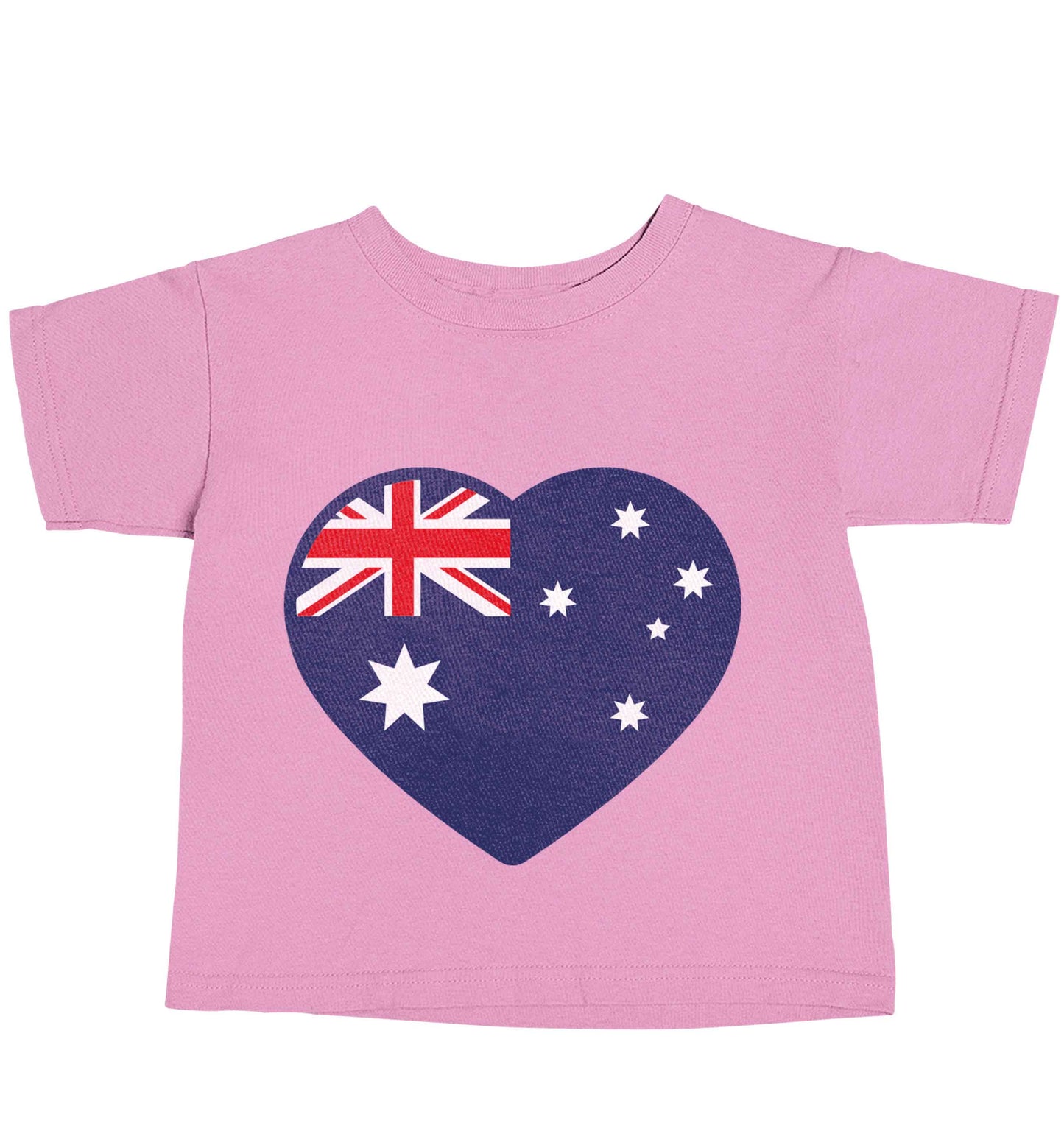 Australian Heart light pink baby toddler Tshirt 2 Years