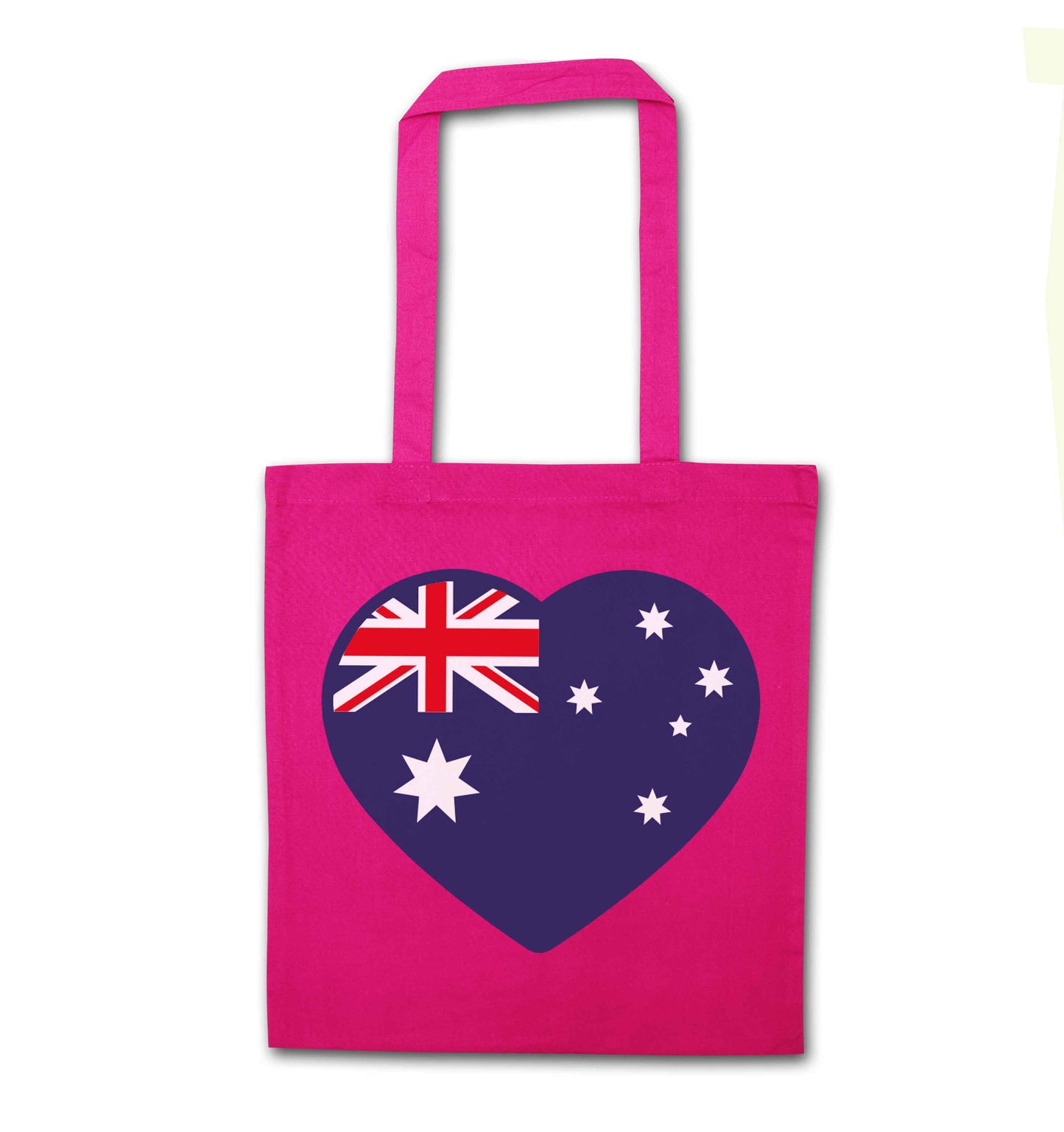 Australian Heart pink tote bag