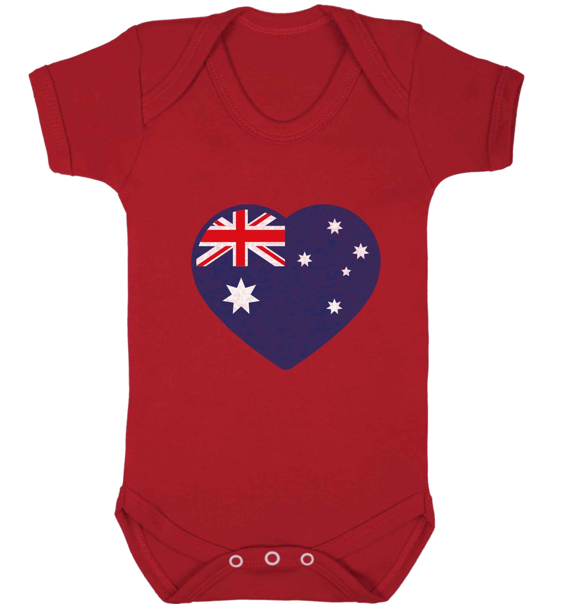 Australian Heart baby vest red 18-24 months