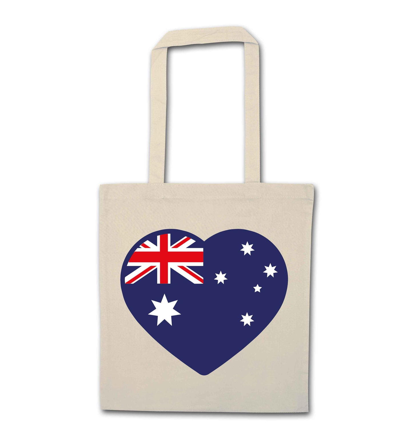 Australian Heart natural tote bag