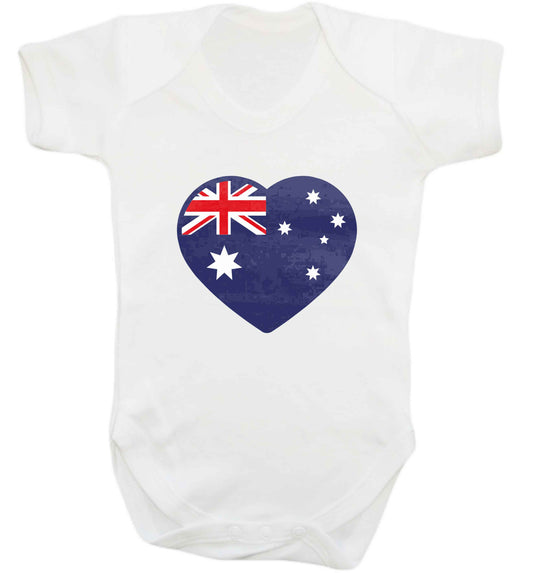 Australian Heart baby vest white 18-24 months