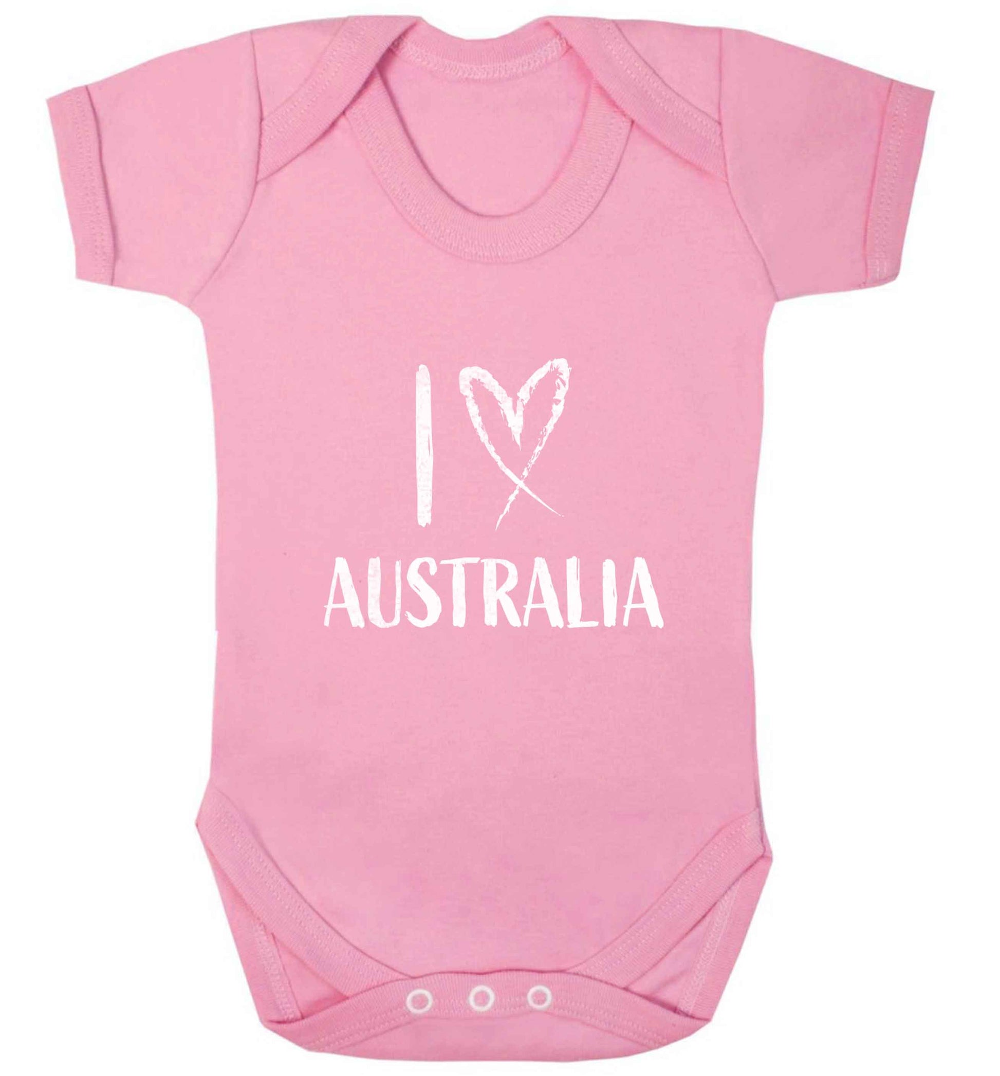I Love Australia baby vest pale pink 18-24 months
