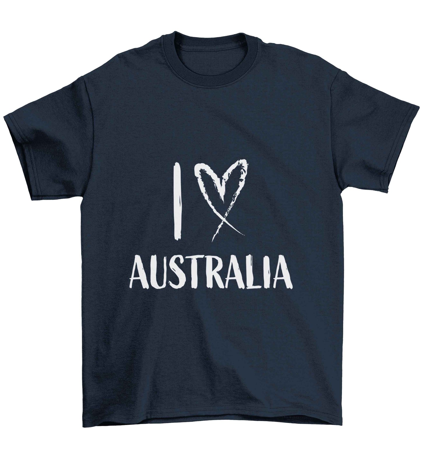 I Love Australia Children's navy Tshirt 12-13 Years