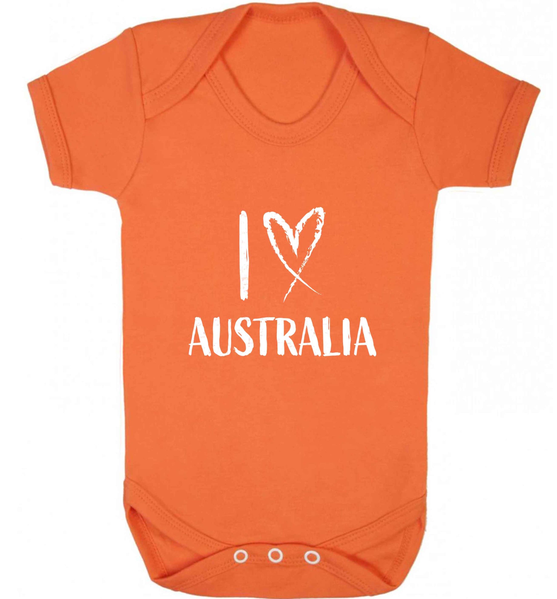 I Love Australia baby vest orange 18-24 months