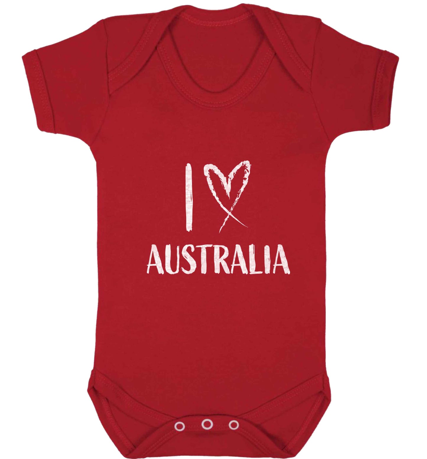 I Love Australia baby vest red 18-24 months