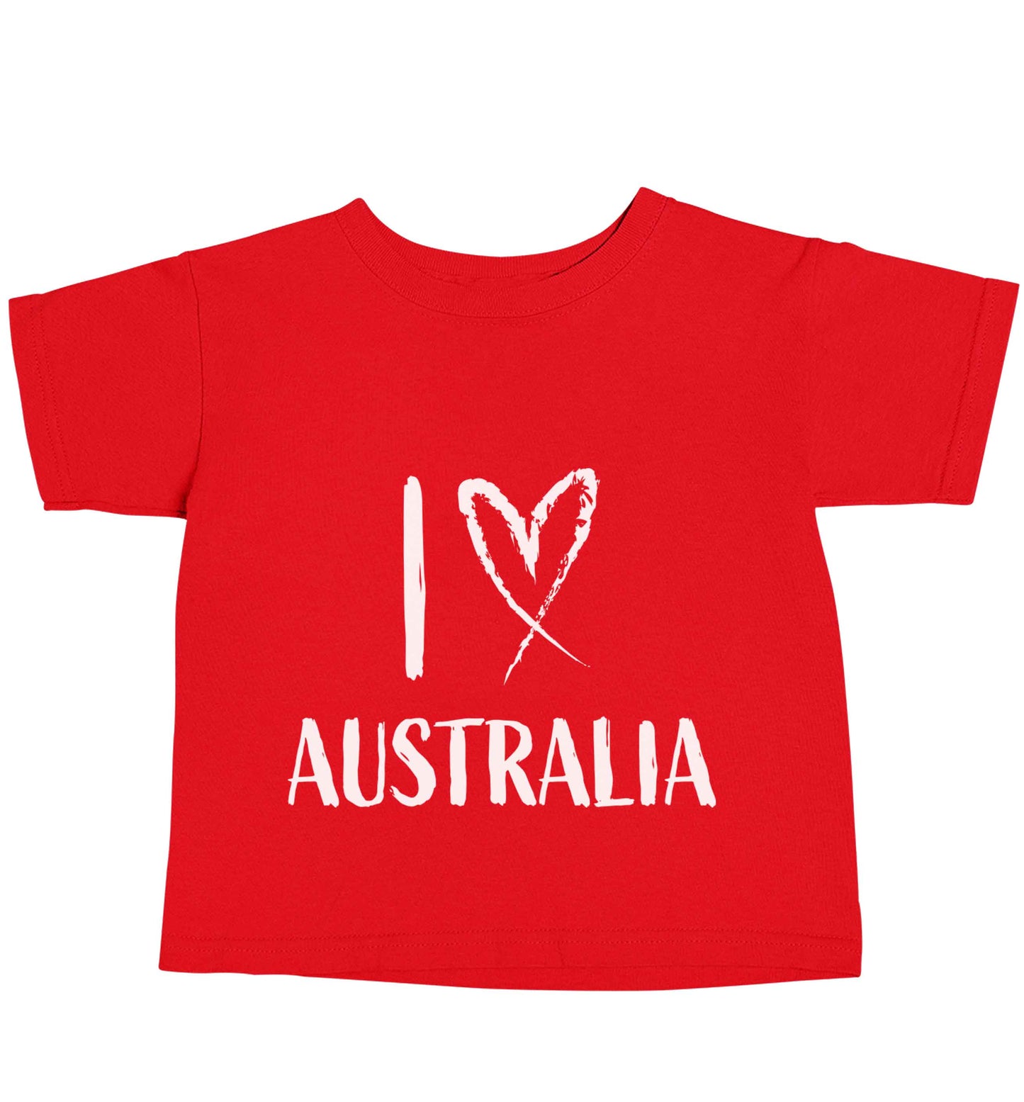 I Love Australia red baby toddler Tshirt 2 Years