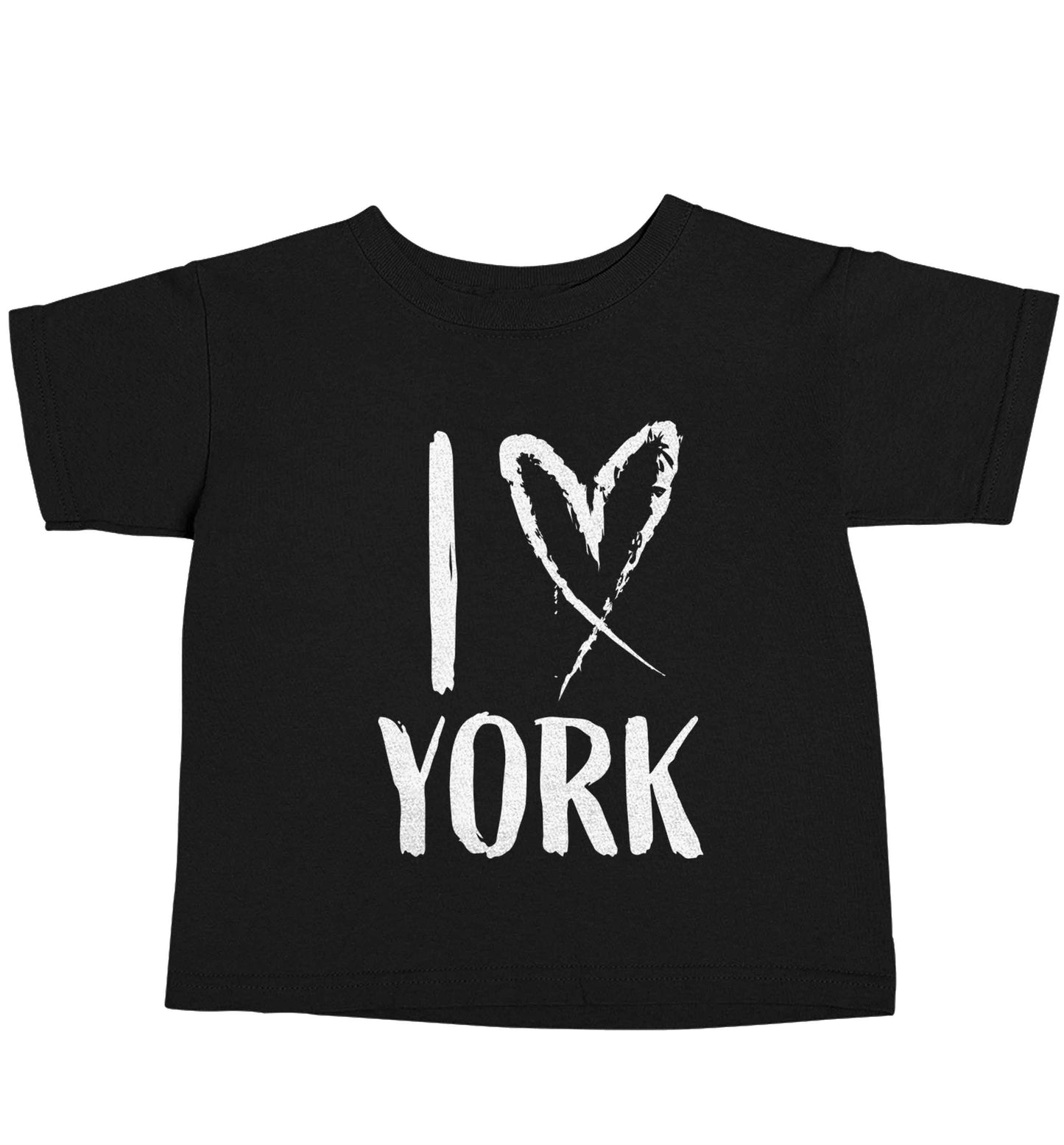 I love York Black baby toddler Tshirt 2 years