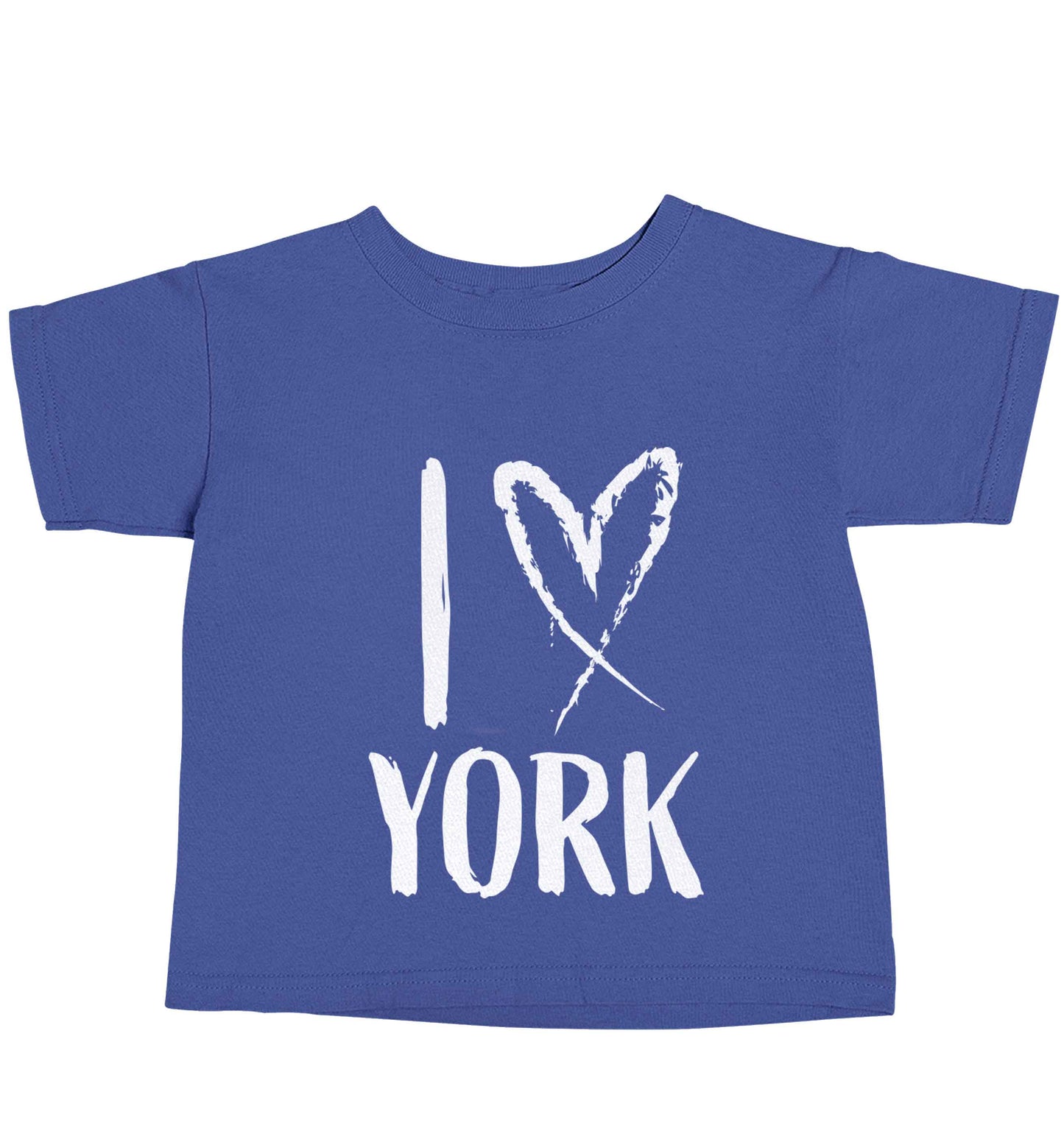 I love York blue baby toddler Tshirt 2 Years