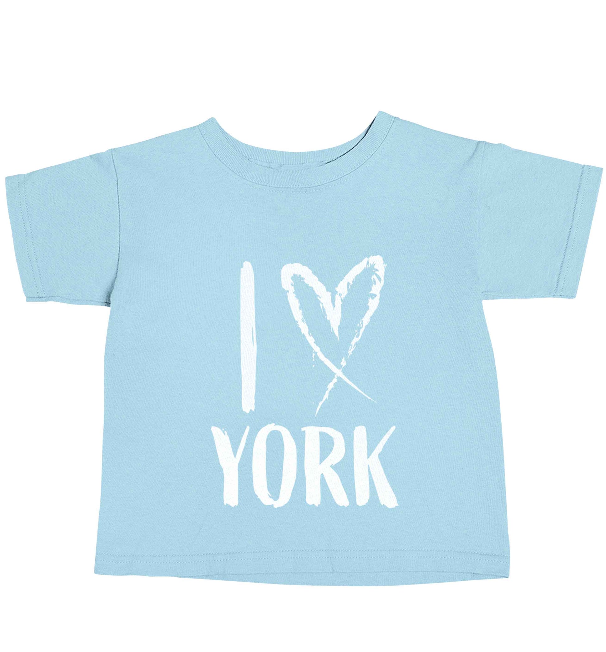 I love York light blue baby toddler Tshirt 2 Years