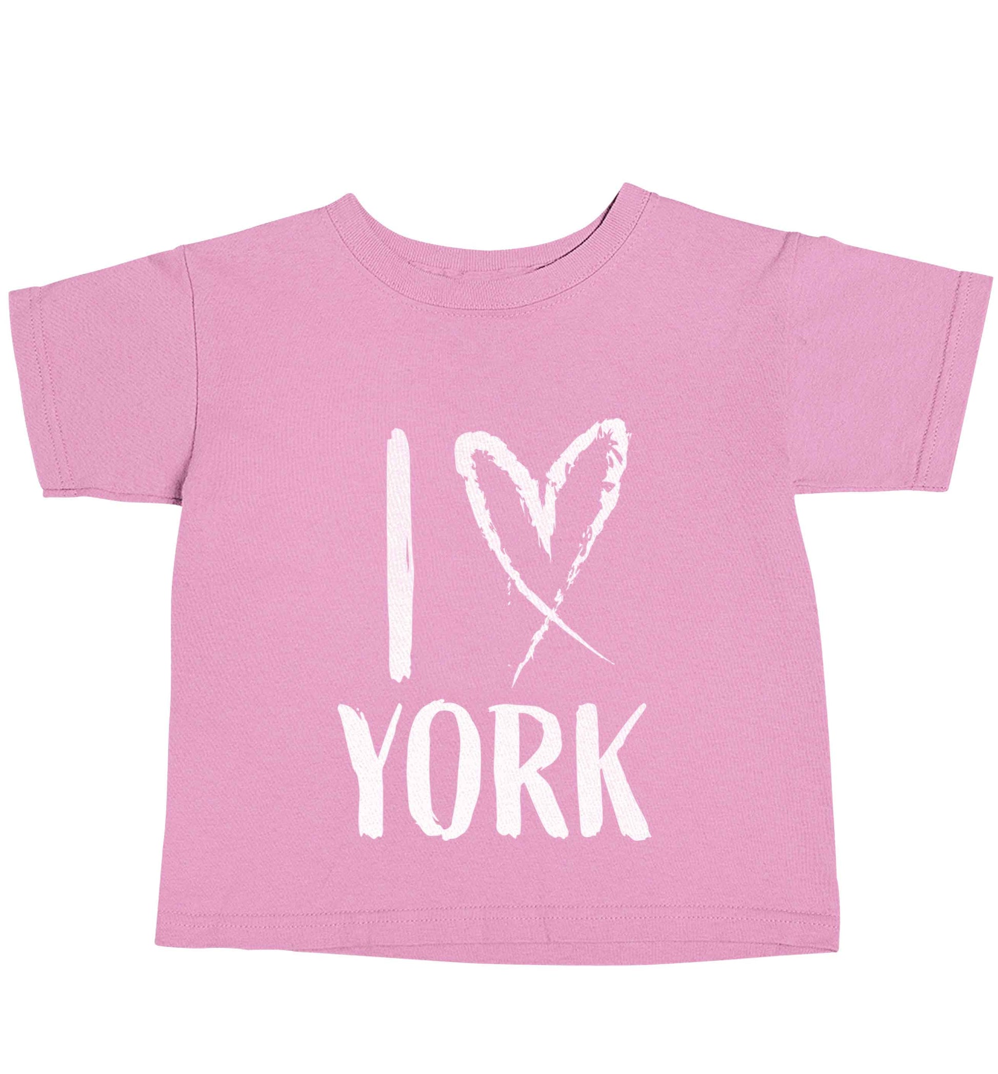 I love York light pink baby toddler Tshirt 2 Years