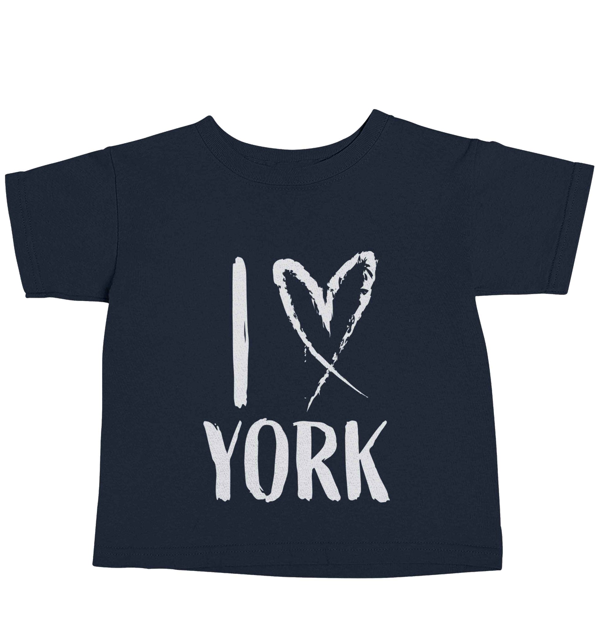 I love York navy baby toddler Tshirt 2 Years