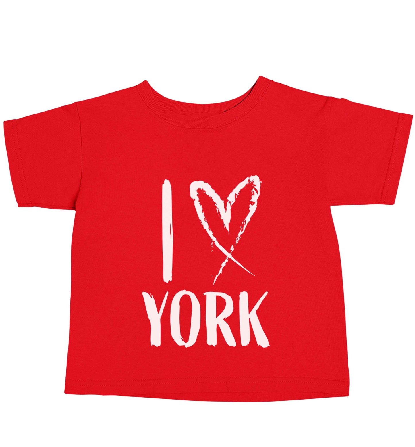 I love York red baby toddler Tshirt 2 Years