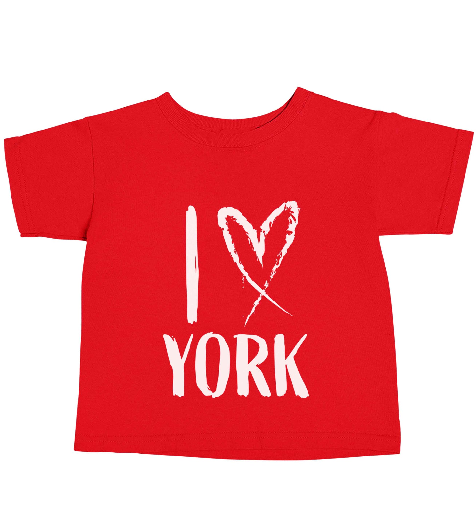 I love York red baby toddler Tshirt 2 Years