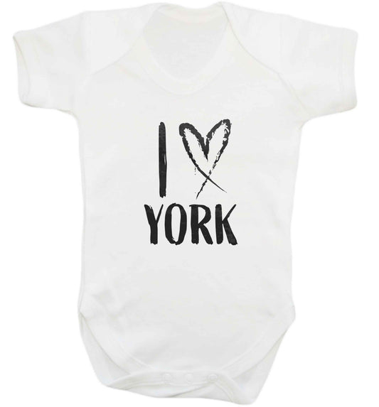 I love York baby vest white 18-24 months
