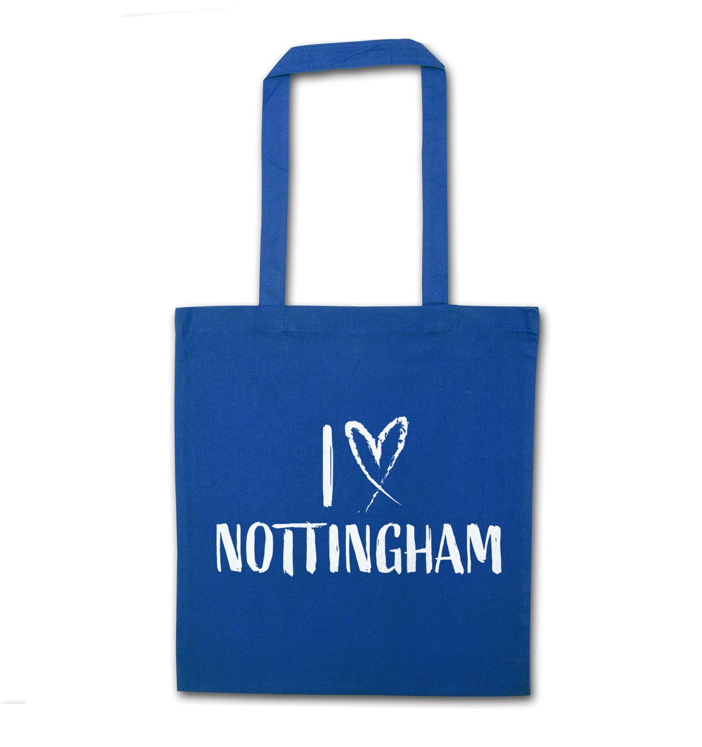 I love Nottingham blue tote bag