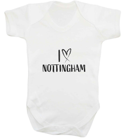 I love Nottingham baby vest white 18-24 months