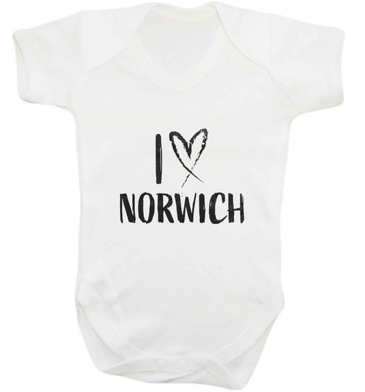 I love Norwich baby vest white 18-24 months