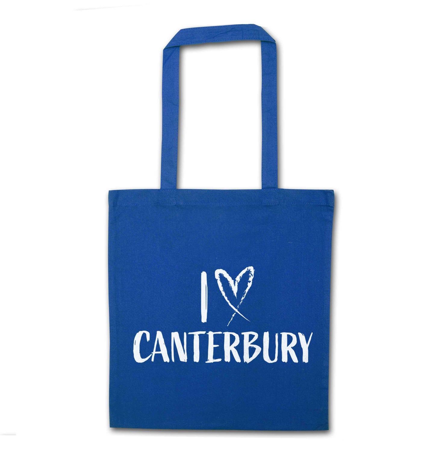 I love Canterbury blue tote bag