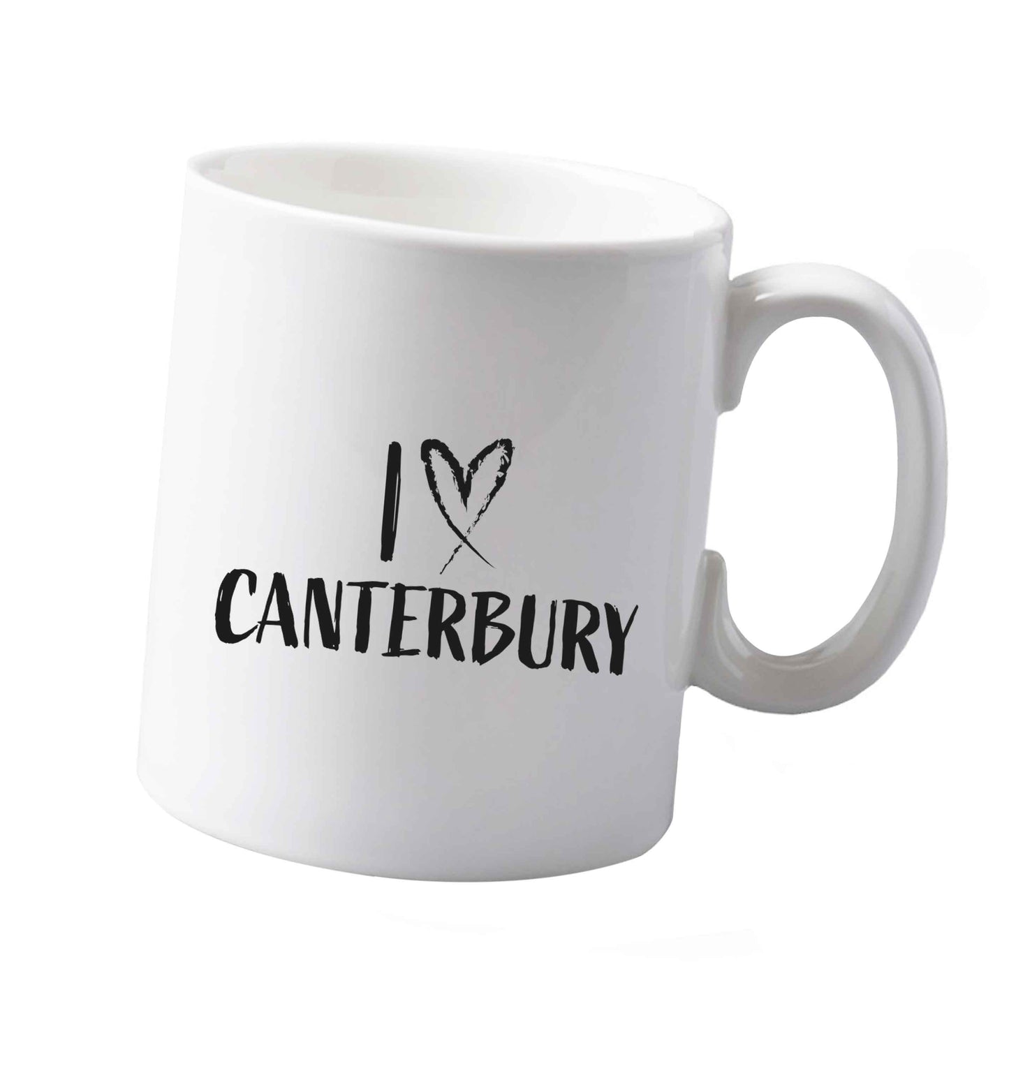 10 oz I love Canterbury ceramic mug both sides
