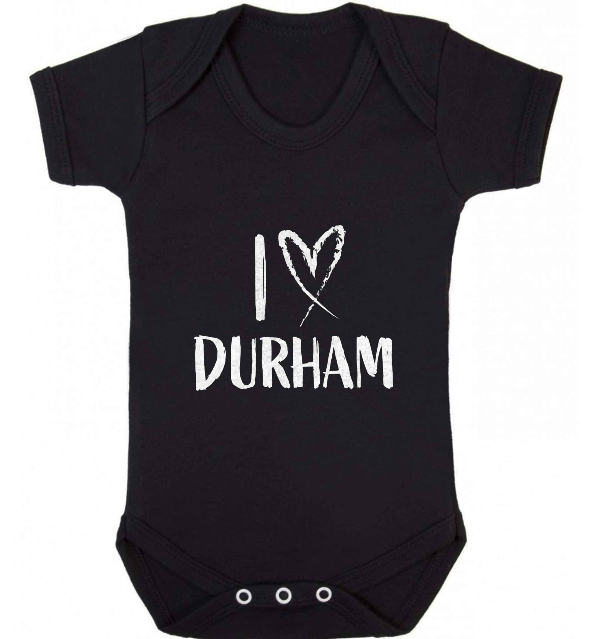 I love Durham baby vest black 18-24 months