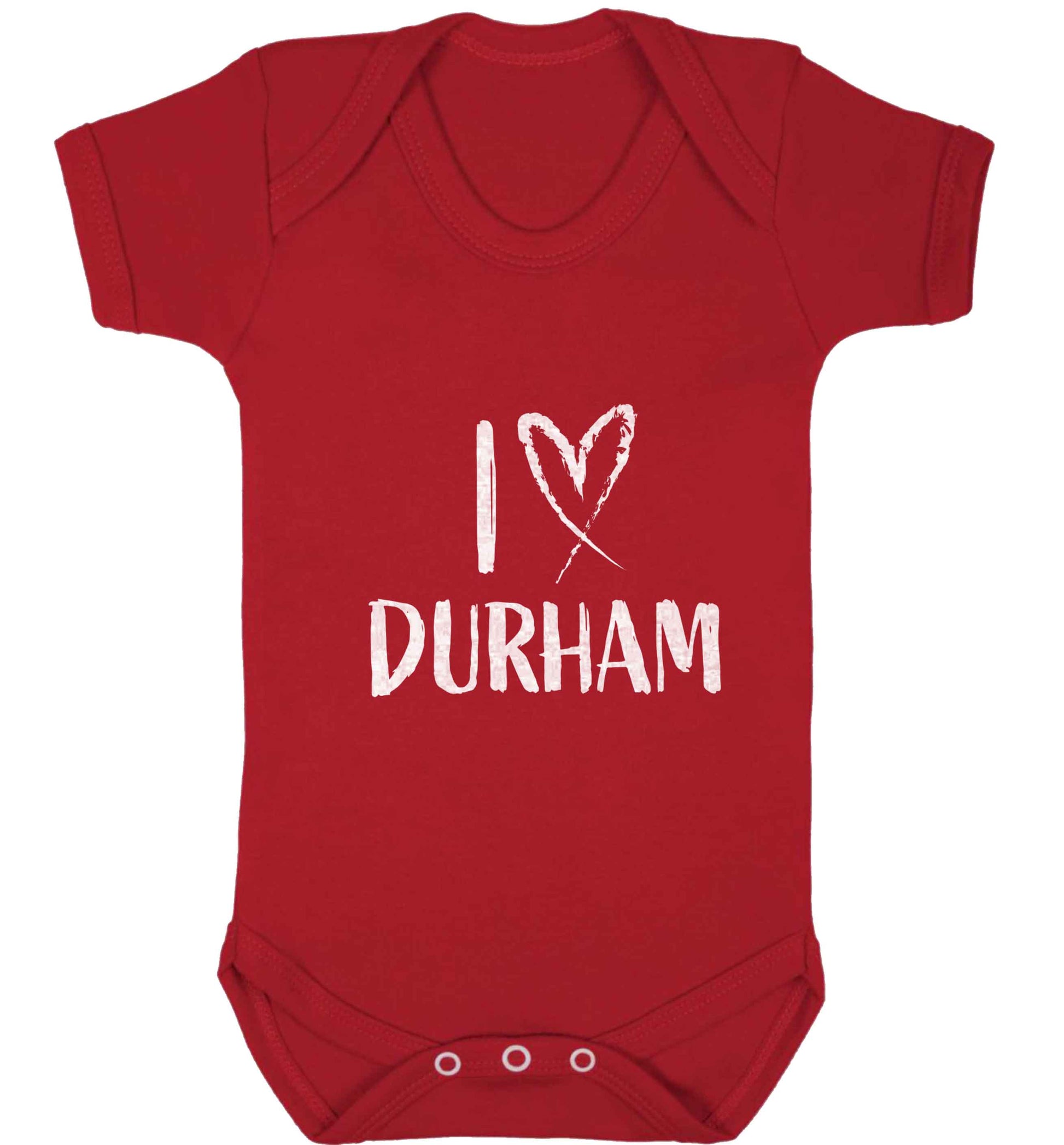 I love Durham baby vest red 18-24 months