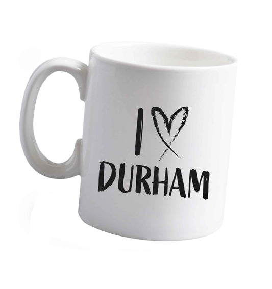 10 oz I love Durham ceramic mug right handed