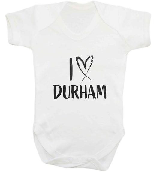 I love Durham baby vest white 18-24 months