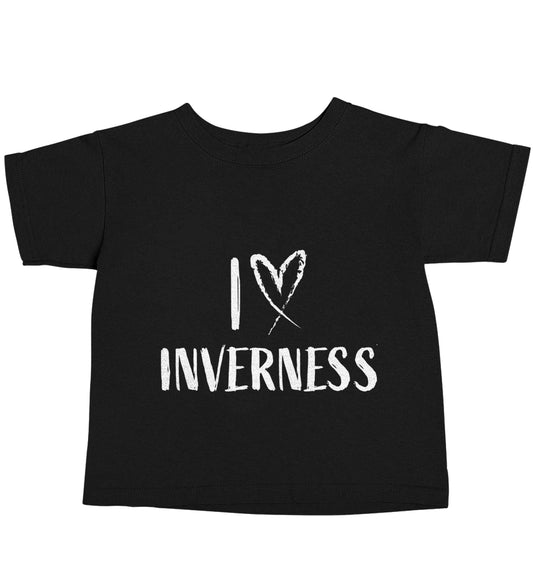 I love Inverness Black baby toddler Tshirt 2 years