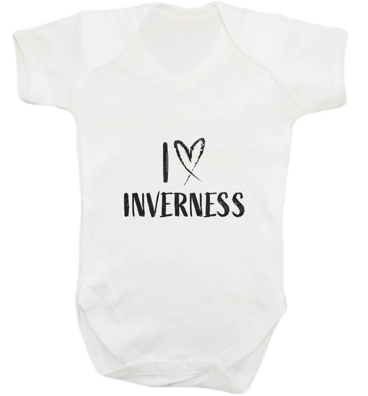 I love Inverness baby vest white 18-24 months