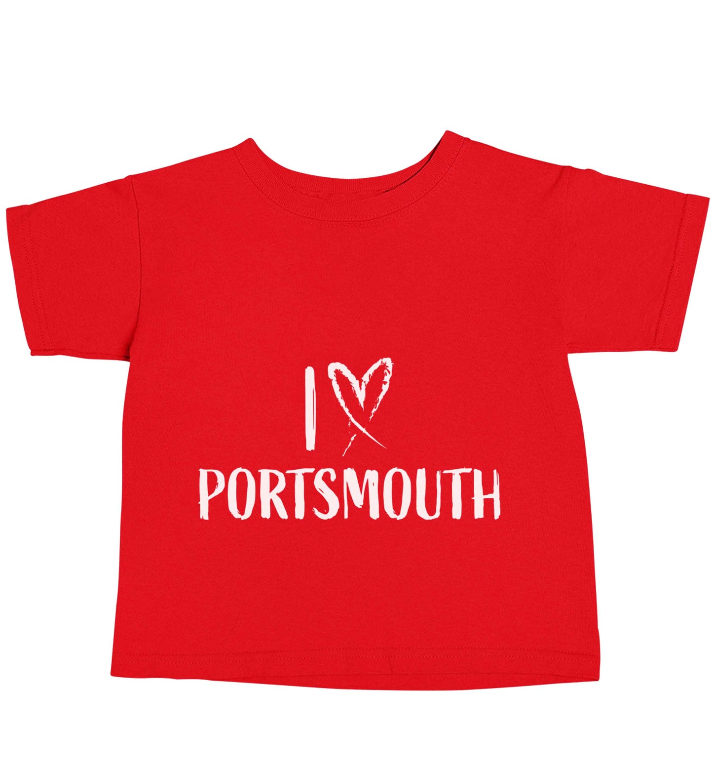 I love Portsmouth red baby toddler Tshirt 2 Years