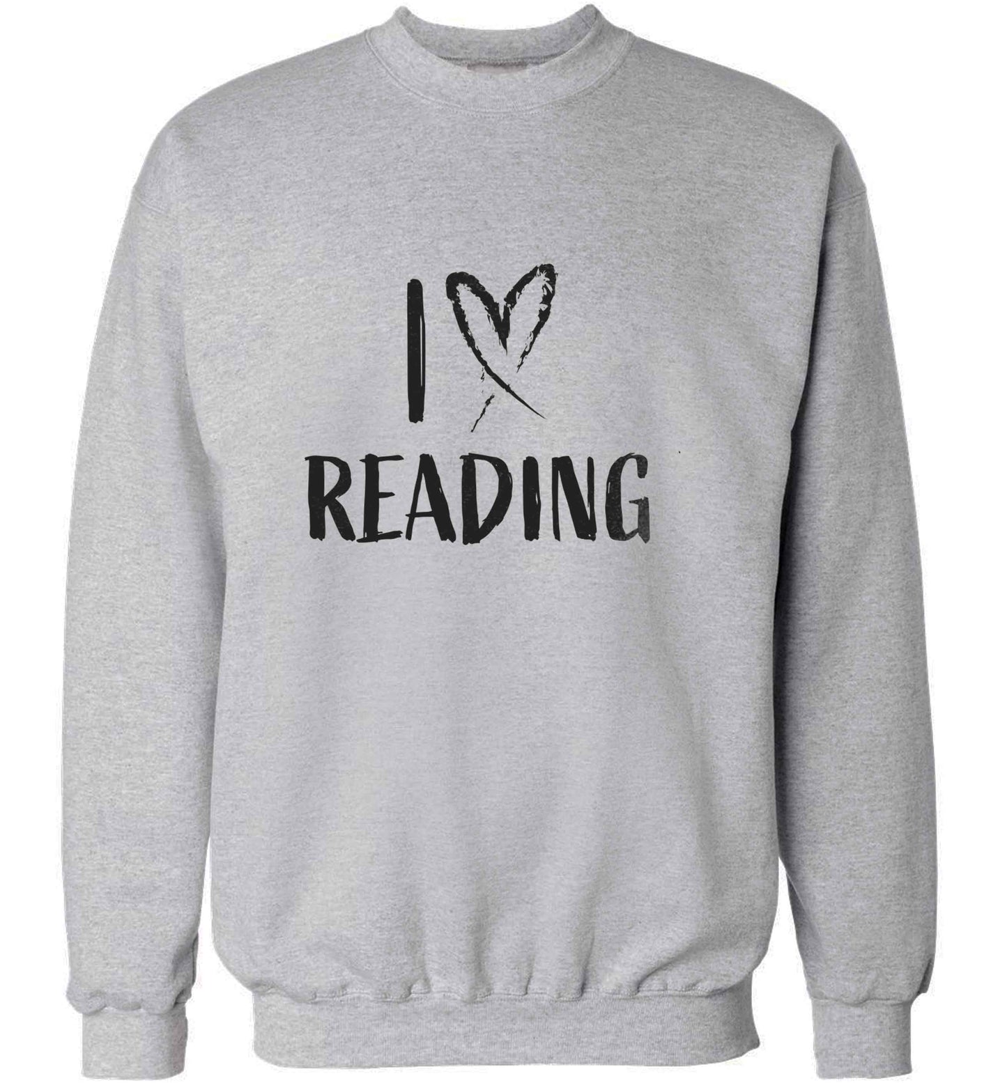 I love Reading adult's unisex grey sweater 2XL